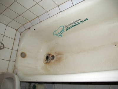 Реставрация стальной ванны акрилом в Ровно